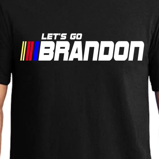 Let's Go Brandon Biden Chant Racing Fan Logo Pajama Set