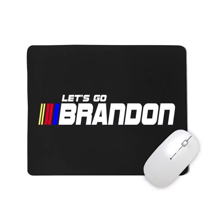 Let's Go Brandon Biden Chant Racing Fan Logo Mousepad