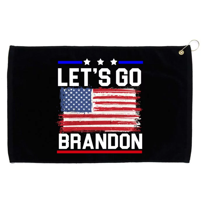 Let's Go Brandon Biden Chant American Flag Grommeted Golf Towel