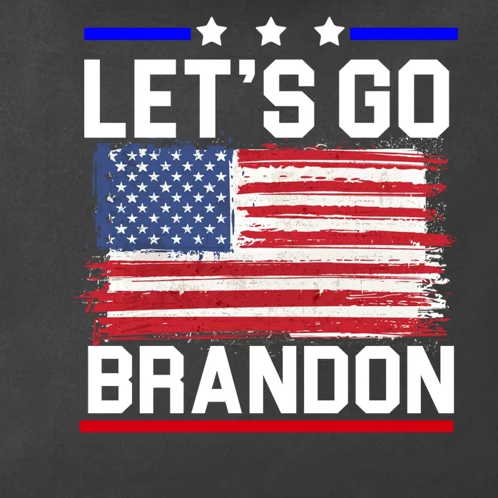 Let's Go Brandon Biden Chant American Flag Zip Tote Bag