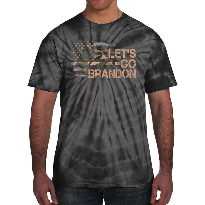 LetS Go Brandon Lets Go Brandon Camouflage American Flag Tie-Dye T-Shirt