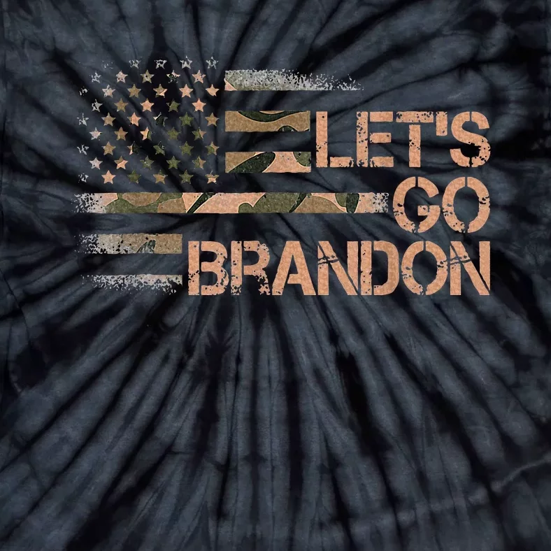 LetS Go Brandon Lets Go Brandon Camouflage American Flag Tie-Dye T-Shirt