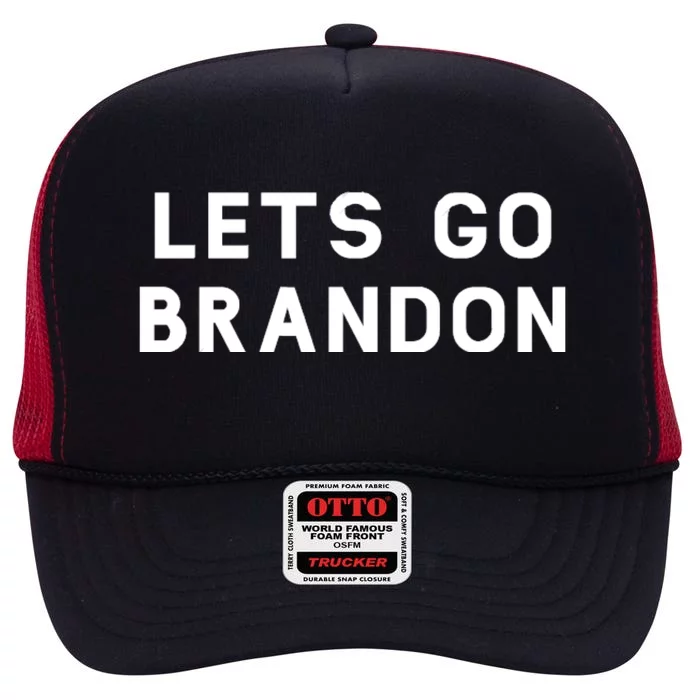 Lets Go Brandon! High Crown Mesh Trucker Hat