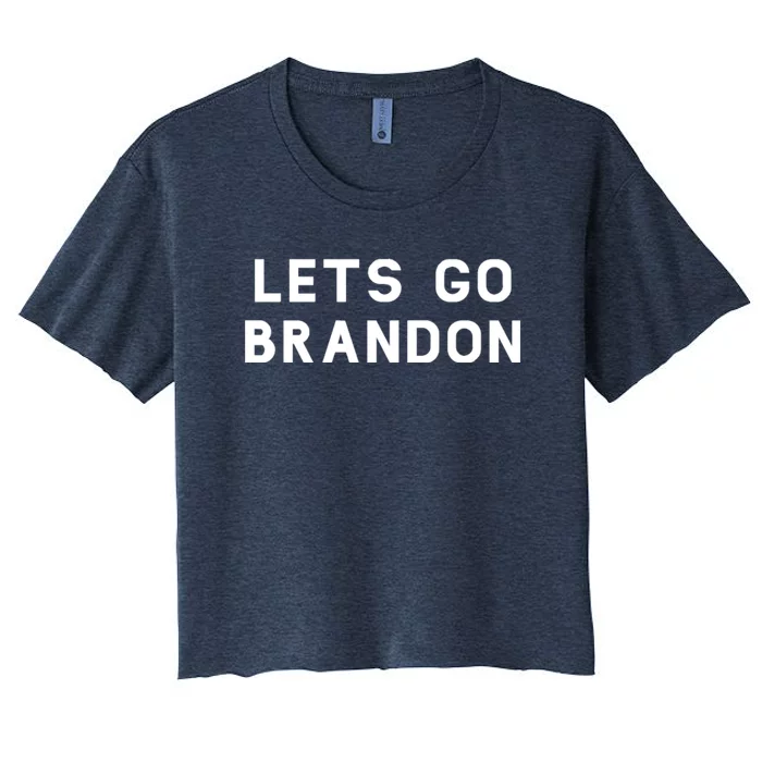 Lets Go Brandon! Women's Crop Top Tee