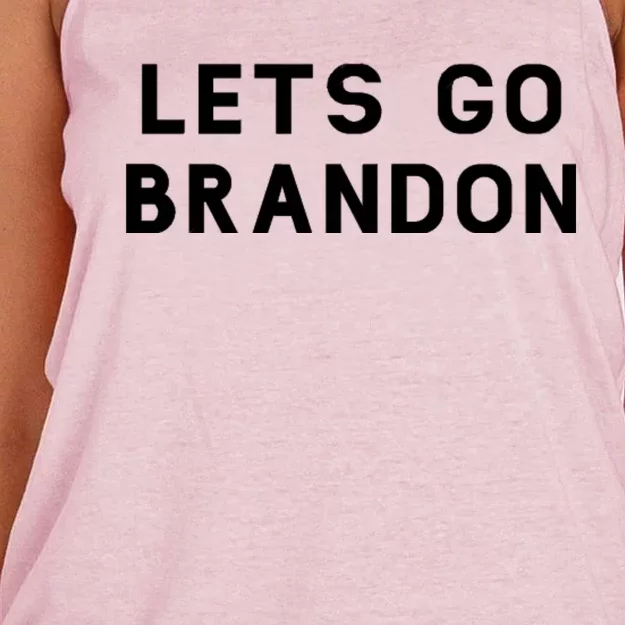 Lets Go Brandon! Women's Knotted Racerback Tank