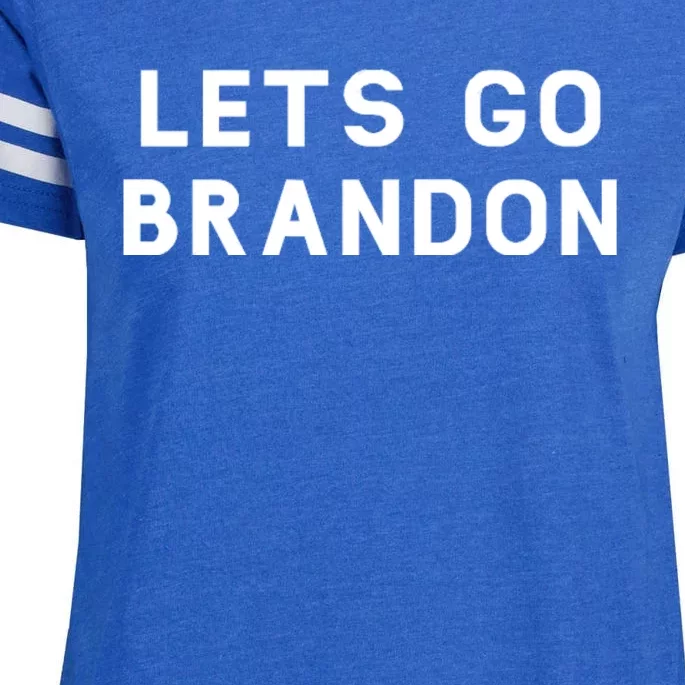 Lets Go Brandon! Enza Ladies Jersey Football T-Shirt