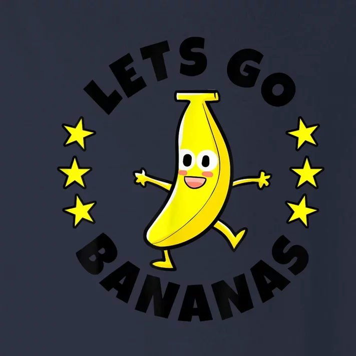 Lets Go Bananas | Funny Fruit Pun | Banana Toddler Long Sleeve Shirt