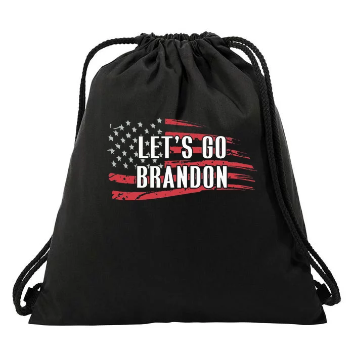 Lets Go Brandon LetS Go Brandon Usa Flag Drawstring Bag