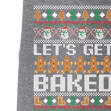 Lets Get Baked Ugly Christmas Gift Holiday Cookie Gift Doggie 3-End Fleece Hoodie