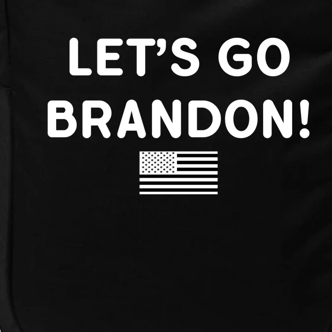 Let's Go Brandon Biden Chant Grey Style USD Flag Impact Tech Backpack