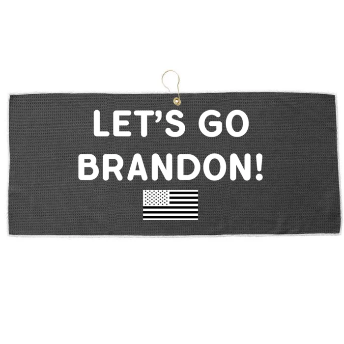 Let's Go Brandon Biden Chant Grey Style USD Flag Large Microfiber Waffle Golf Towel