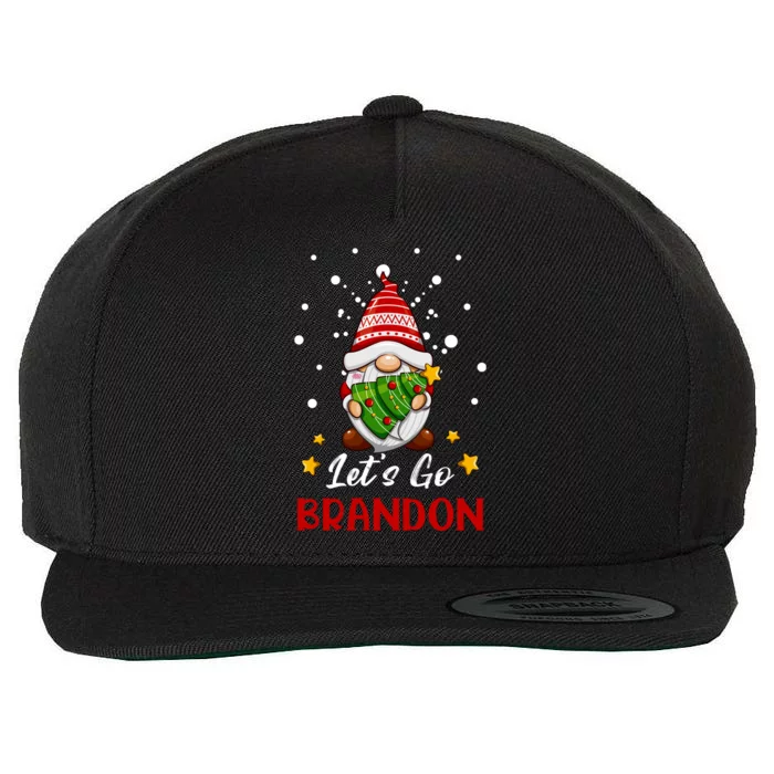 Let’s Go Braden Brandon Funny Gnome Christmas Ugly Sweater Wool Snapback Cap