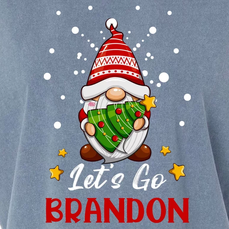 Let’s Go Braden Brandon Funny Gnome Christmas Ugly Sweater Garment-Dyed Women's Muscle Tee