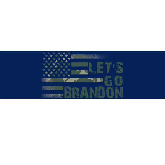 LetS Go Branson Brandon Camouflage Us Flag Gift Bumper Sticker