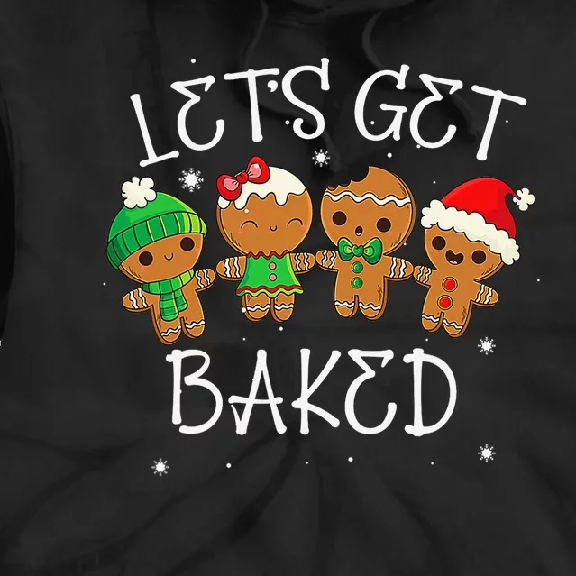 Lets Get Baked Cookie Weed Xmas Ugly Christmas Sweater Tie Dye Hoodie