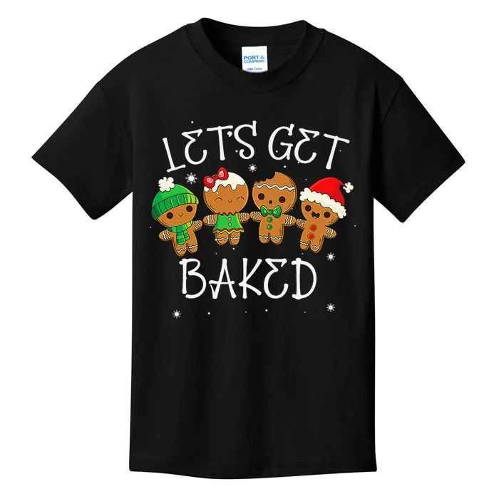 Lets Get Baked Cookie Weed Xmas Ugly Christmas Sweater Kids T-Shirt