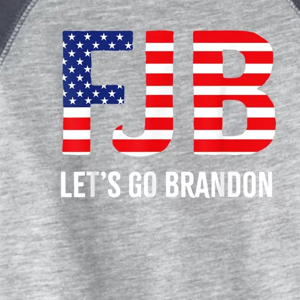 Let’s Go Brandon Conservative US Flag FJB Gift Toddler Fine Jersey T-Shirt