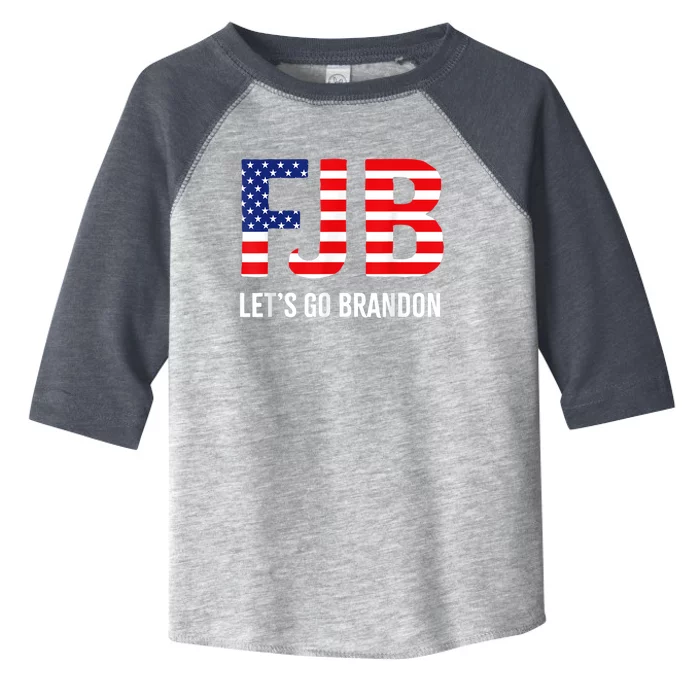 Let’s Go Brandon Conservative US Flag FJB Gift Toddler Fine Jersey T-Shirt