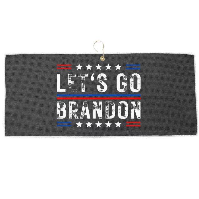 Lets Go Brandon Tee Funny Lets Go Brandon... Large Microfiber Waffle Golf Towel