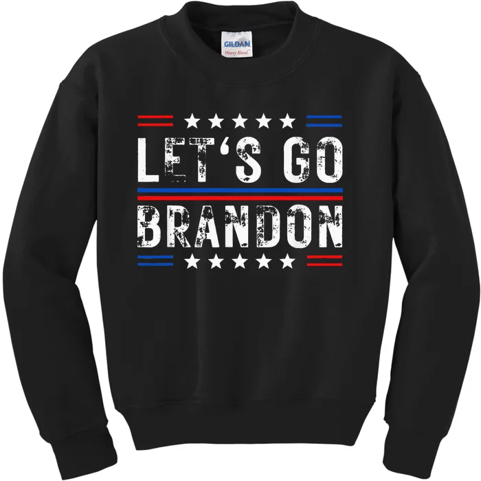 Lets Go Brandon Tee Funny Lets Go Brandon... Kids Sweatshirt