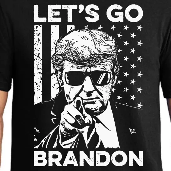 LetS Go Brandon Pro Trump 2024 Flag Anti Joe Biden Pajama Set