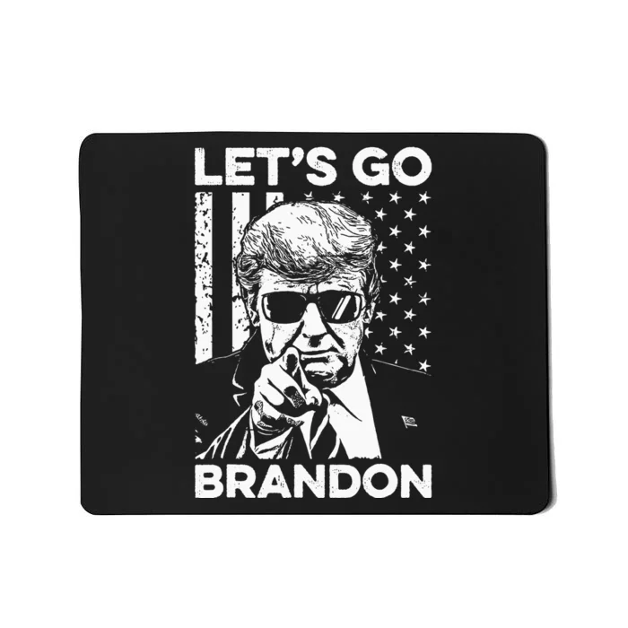 LetS Go Brandon Pro Trump 2024 Flag Anti Joe Biden Mousepad