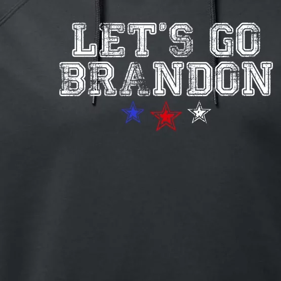 LetS Go Brandon Flag Sunglasses Funny Anti Biden Club Performance Fleece Hoodie