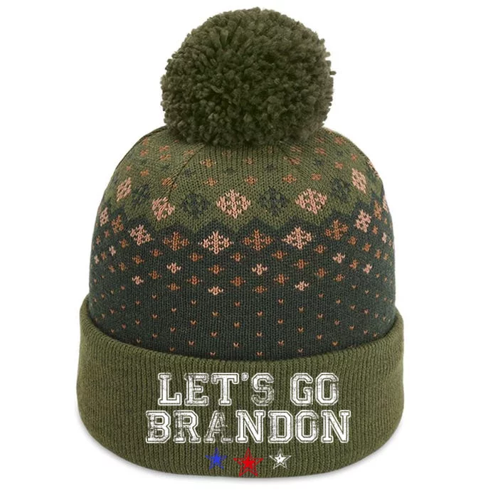 LetS Go Brandon Flag Sunglasses Funny Anti Biden Club The Baniff Cuffed Pom Beanie