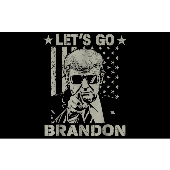 Let's Go Brandon US Flag Funny Donald Trump Bumper Sticker