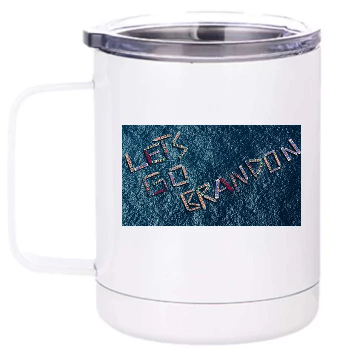 Let's Go Brandon Trump Boat Parade Front & Back 12oz Stainless Steel Tumbler Cup