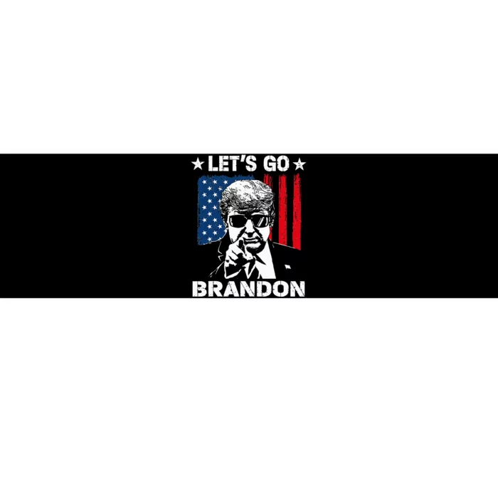 Lets Go Braden Brandon Conservative Anti Liberal US Flag Bumper Sticker