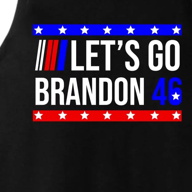 Let's Go Brandon 46 Conservative Anti Liberal Ladies Tri-Blend Wicking Tank