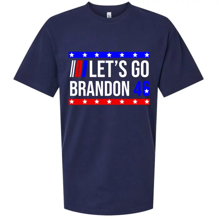 Let's Go Brandon 46 Conservative Anti Liberal Sueded Cloud Jersey T-Shirt