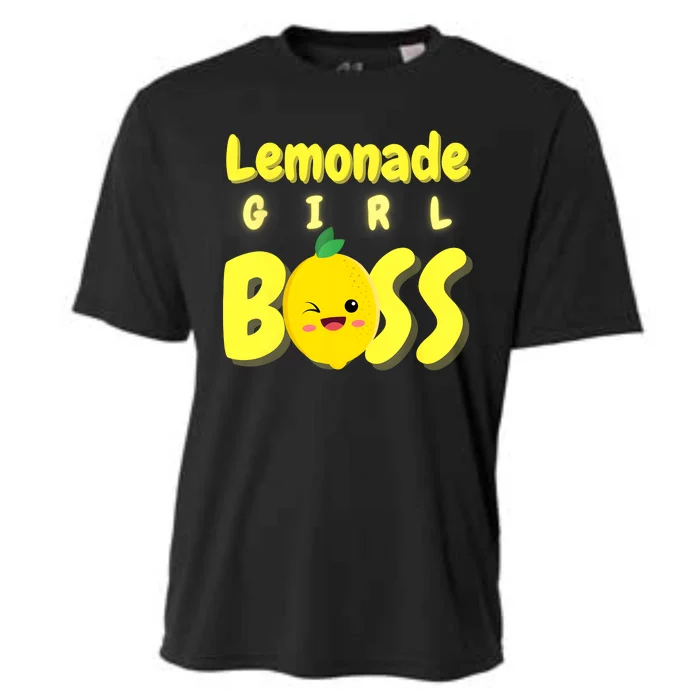 Lemonade Girl Boss Lemonade Stand Boss Lemonade Lover Crew Cooling Performance Crew T-Shirt