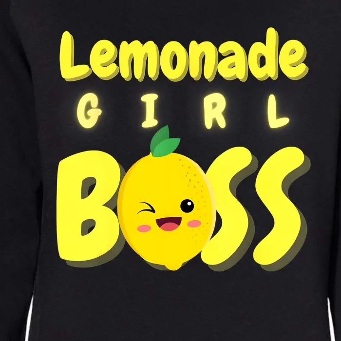 Lemonade Girl Boss Lemonade Stand Boss Lemonade Lover Crew Womens California Wash Sweatshirt