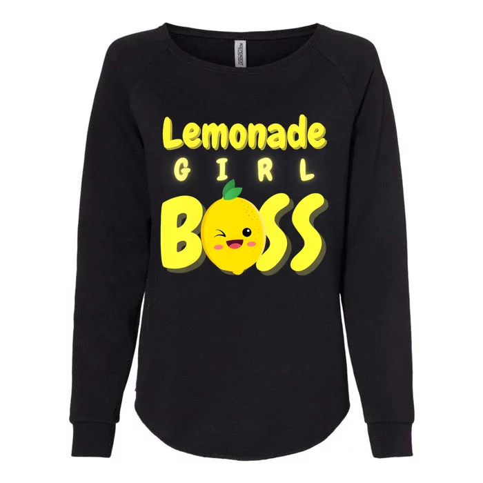 Lemonade Girl Boss Lemonade Stand Boss Lemonade Lover Crew Womens California Wash Sweatshirt