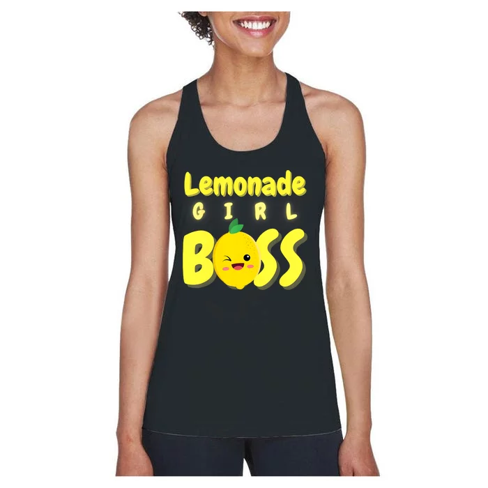 Lemonade Girl Boss Lemonade Stand Boss Lemonade Lover Crew Women's Racerback Tank