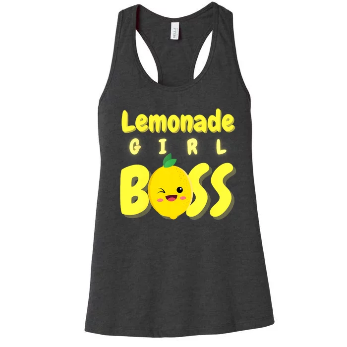 Lemonade Girl Boss Lemonade Stand Boss Lemonade Lover Crew Women's Racerback Tank