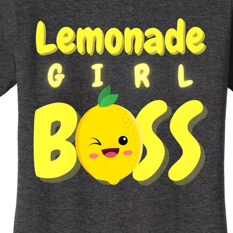 Lemonade Girl Boss Lemonade Stand Boss Lemonade Lover Crew Women's T-Shirt