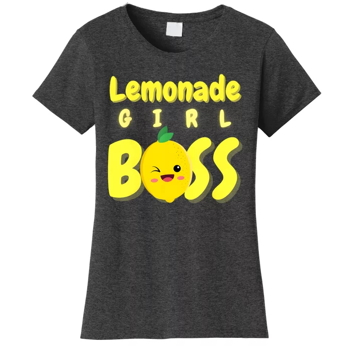 Lemonade Girl Boss Lemonade Stand Boss Lemonade Lover Crew Women's T-Shirt