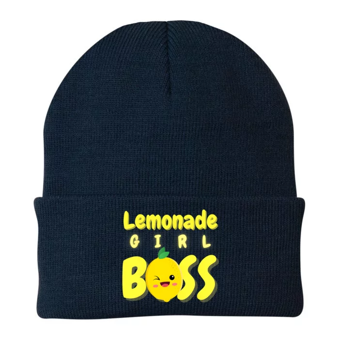 Lemonade Girl Boss Lemonade Stand Boss Lemonade Lover Crew Knit Cap Winter Beanie