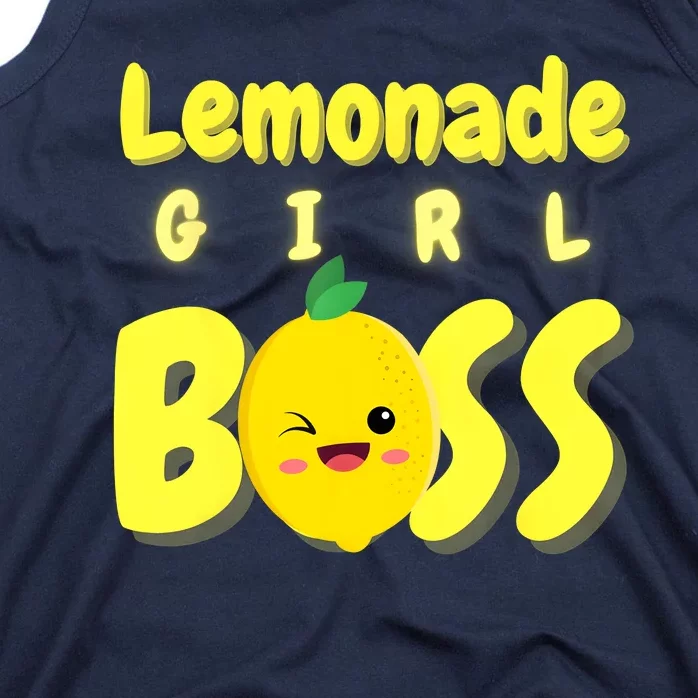 Lemonade Girl Boss Lemonade Stand Boss Lemonade Lover Crew Tank Top