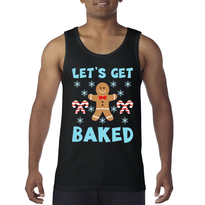 Lets Get Baked Ugly Christmas Sweaters Tank Top