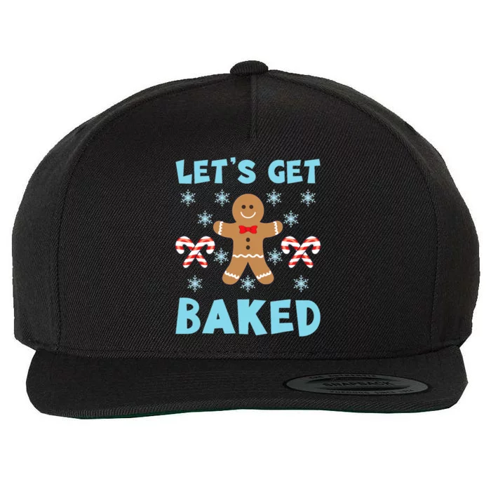 Lets Get Baked Ugly Christmas Sweaters Wool Snapback Cap