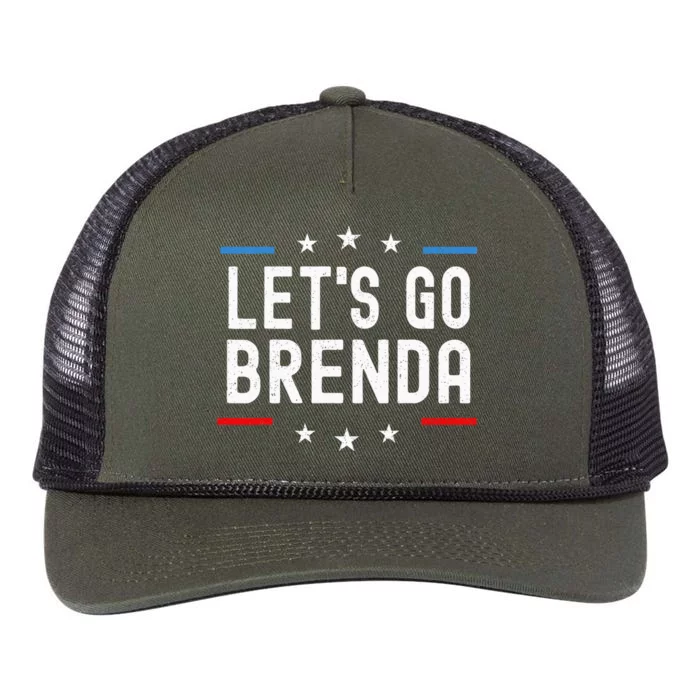 LetS Go Brenda Retro Rope Trucker Hat Cap