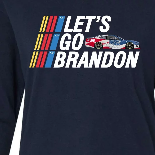 Let's Go Brandon Racing ORIGINAL Womens Cotton Relaxed Long Sleeve T-Shirt