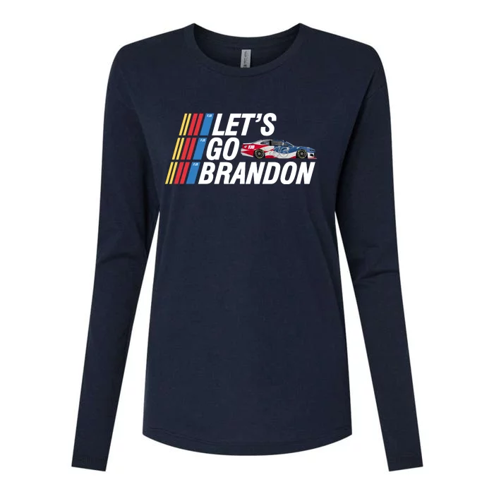 Let's Go Brandon Racing ORIGINAL Womens Cotton Relaxed Long Sleeve T-Shirt