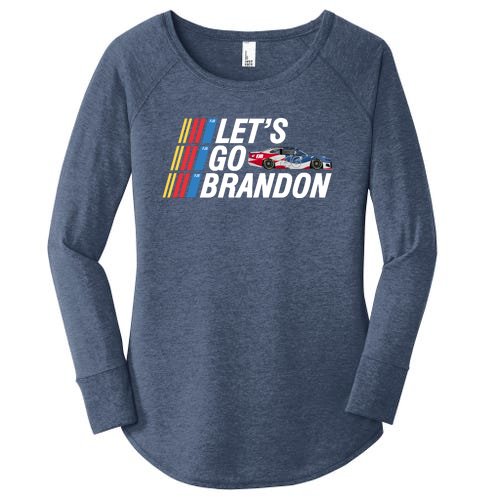 Let's Go Brandon Racing ORIGINAL Women’s Perfect Tri Tunic Long Sleeve Shirt