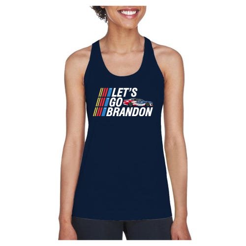 Let's Go Brandon Racing ORIGINAL Women's Racerback Tank