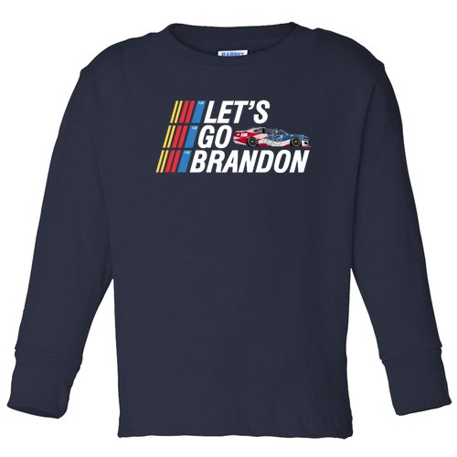 Let's Go Brandon Racing ORIGINAL Toddler Long Sleeve Shirt